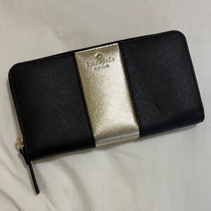 Kate Spade Black and Silver Wallet